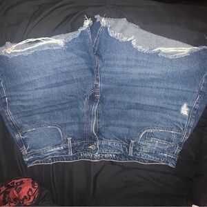 American Eagle Outfitters Dark Blue Denim Shorts